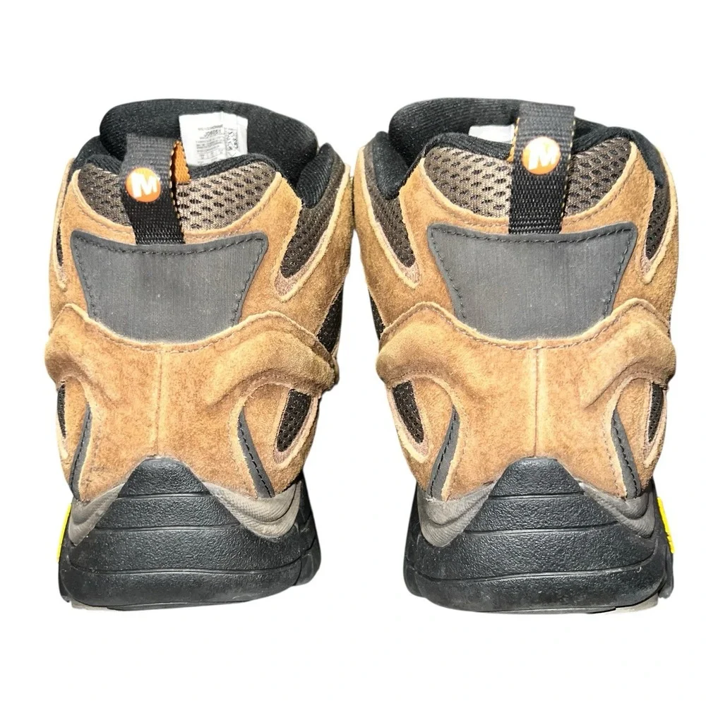 Merrell Men's Moab 2 Mid Hiking Boots Mens 14 Brown Earth Vibram Sole READ